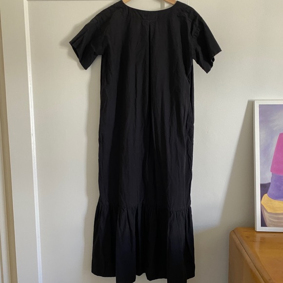 Tribe Alive Cotton Poplin Dress in Black size XS - Picture 2 of 5